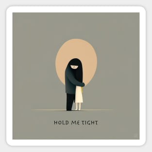 [AI Art] Hold me tight, Minimal Art Style Magnet